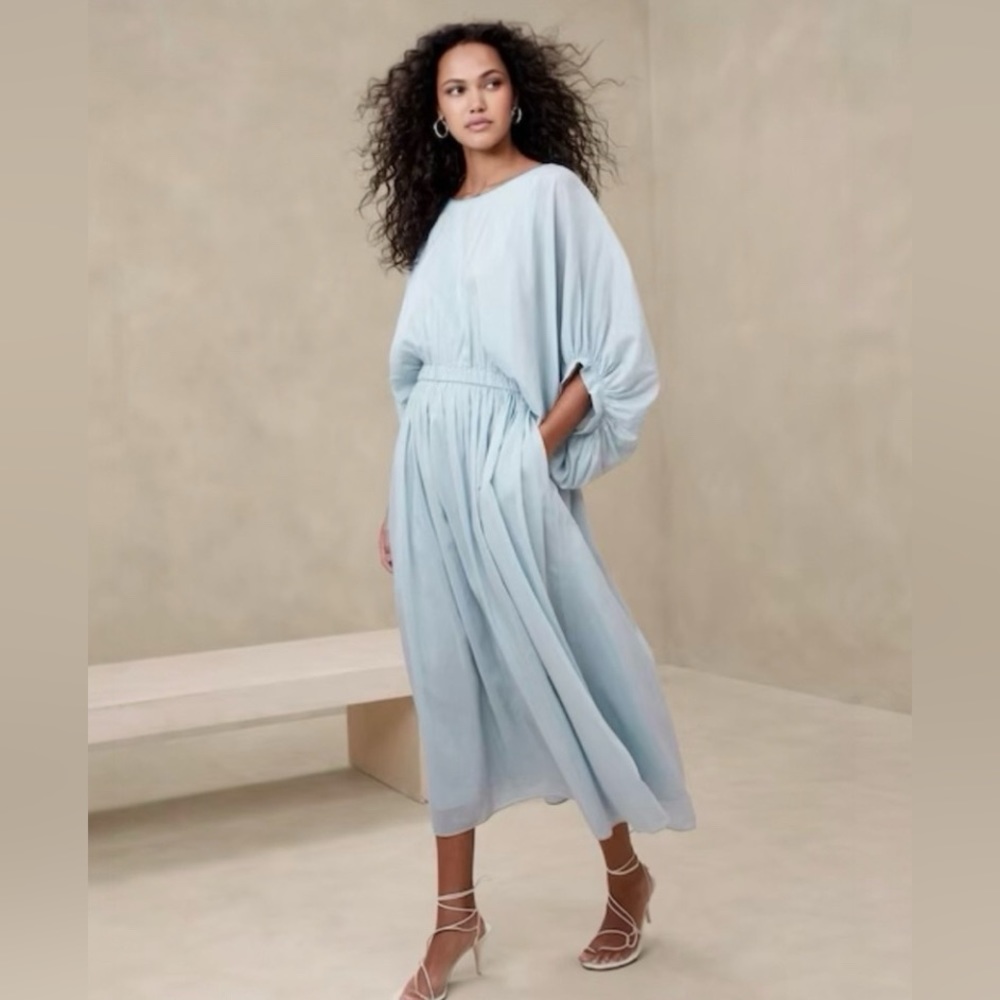 Banana Republic Light Blue Maxi Dress
